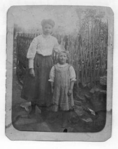 Annie and Eva, shortly after Eva joined the family